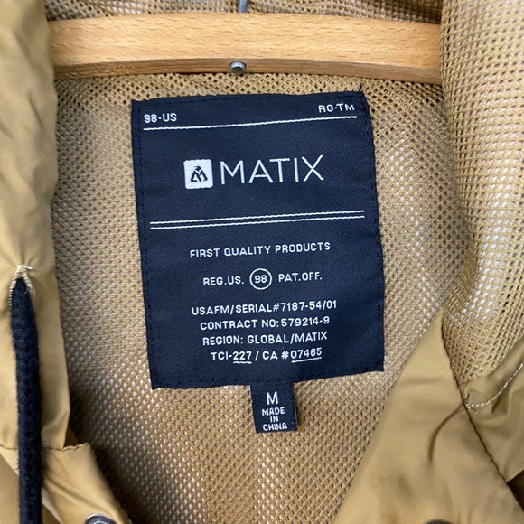 Matix Size M Compton Surf Club Los Angeles • Windbreaker Jacket Brown Snap Close - Picture 3 of 11